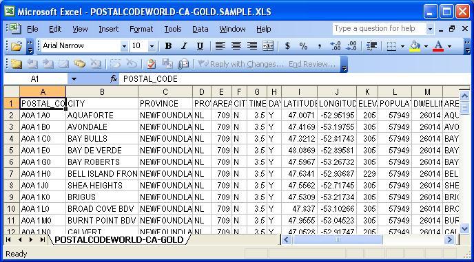 North American Area Code Database (Gold Edition) Screenshot